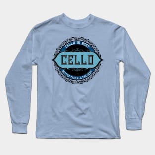 Cello Best Music Note Circle Long Sleeve T-Shirt